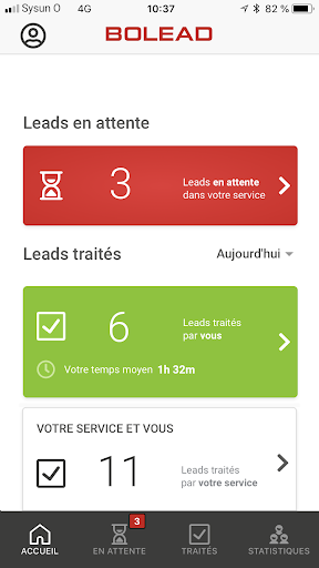 Android application Bolead screenshort