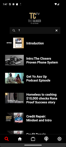 Android application The Closer Tv Network screenshort