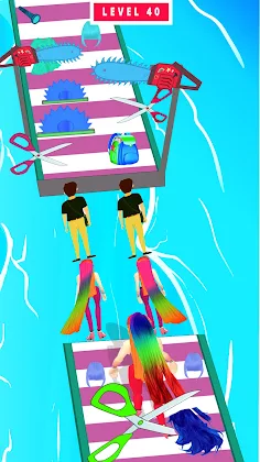 Hair Run challenge Hair Games - Screenshot 2