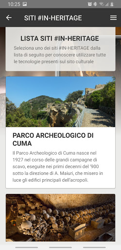 Android application #In-Heritage screenshort