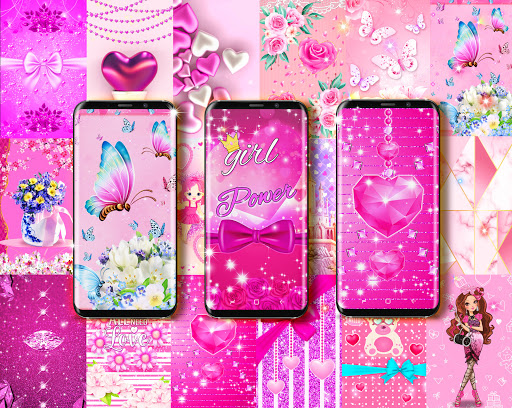 Android application Girly live wallpapers screenshort