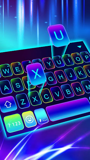Android application Sparkling Neon 3d Keyboard The screenshort