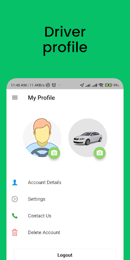 Android application Foodie Naqi Driver screenshort