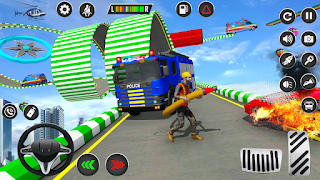 American Fire Truck Stunt Game - Screenshot 3