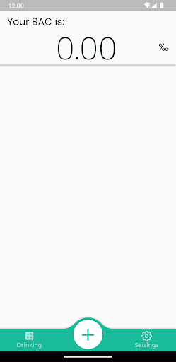Android application Calculate BAC screenshort