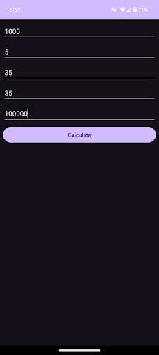 Android application Retirement Income Calculator screenshort