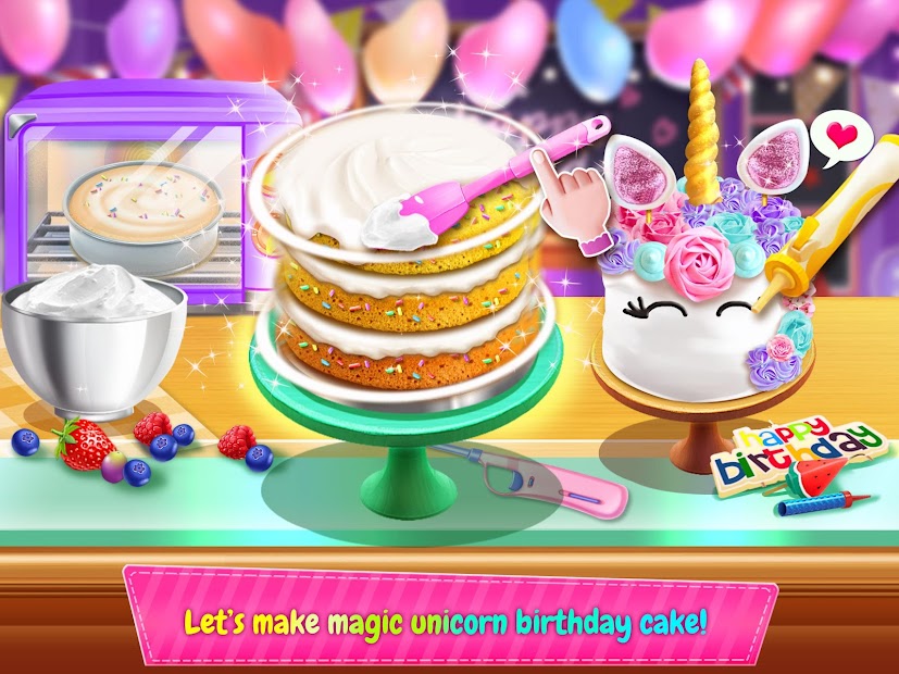 Captura de Pantalla 5 Birthday Cake Design Party - Bake, Decorate & Eat! android