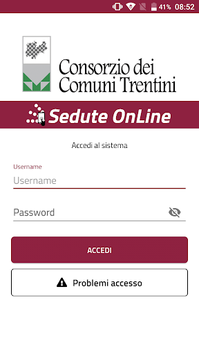 Android application Sedute OnLine screenshort