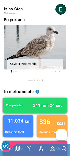 Android application Metrominuto Islas Cíes screenshort