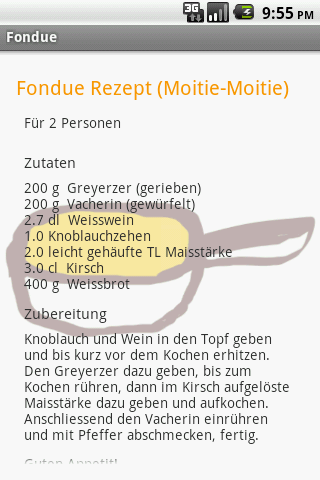 Käsefondue moitié-moitié Screen 3