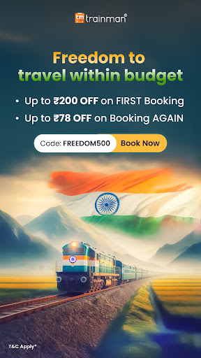 Android application Trainman - Train booking app screenshort