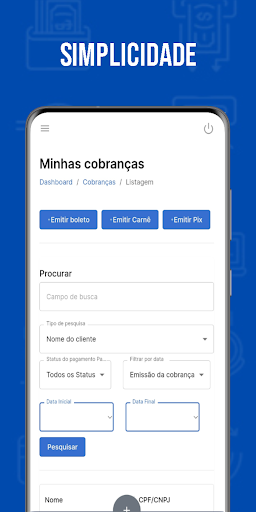 Cachê Bank Screen 2