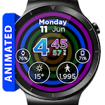 Cover Image of ดาวน์โหลด Hypnotic Rainbow Watch Face 5.1.0 APK
