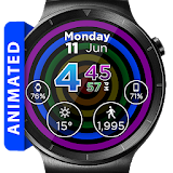 Hypnotic Rainbow Watch Face icon