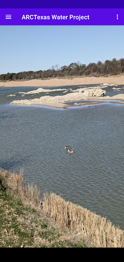 Android application Texas Water and Weather screenshort