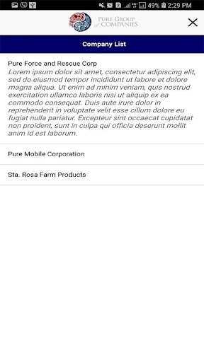 Pure Group Screen 2