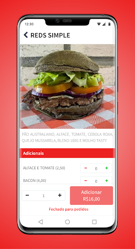 Reds Burguer Screen 2