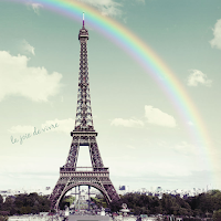 Симпатичные обоиRainbow Eiffel