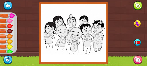 Coloring Ipin Upin Family