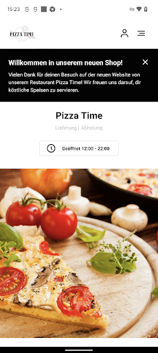 Android application Pizza Time Leverkusen screenshort