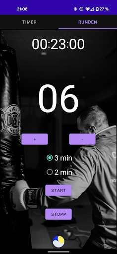 Fitness Boxing Timer Screen 2