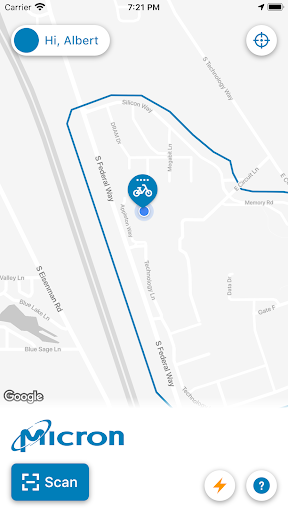 Android application Micron Boise Bike Share screenshort