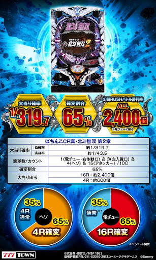 [777TOWN]ぱちんこCR真・北斗無双 第２章 Screen 3