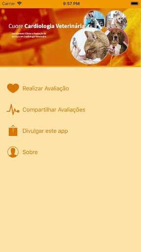 Android application CuoreVet screenshort