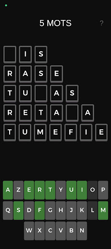 Android application 5Mots screenshort