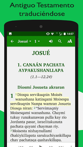 Android application Quechua Lambayeque Bible screenshort