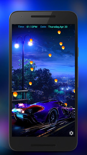 Android application Car Live Lock Screen screenshort