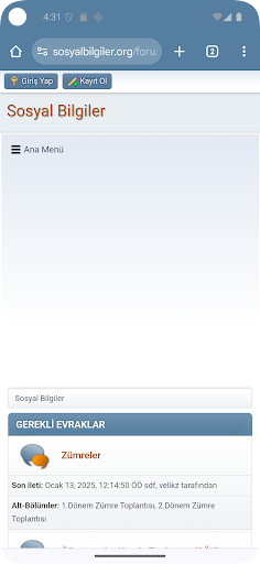 Sosyal Bilgiler ekran görüntüsü