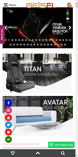 Android application Ofisel screenshort