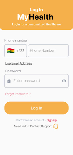 MyHealth Screen 2