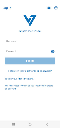 Android application VLINK LMS screenshort