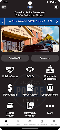 Android application Carrollton Police Dept, GA screenshort