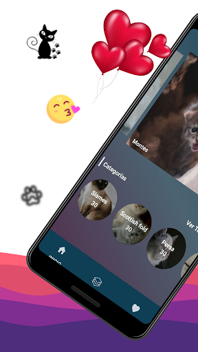 Android application Fondos de pantalla de gatitos screenshort