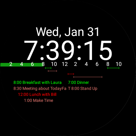 TodayFace: Calendar Watch Face Screen 2