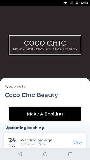 Android application Coco Chic Beauty screenshort
