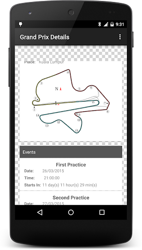 Formula Race Calendar 2024 Screen 3