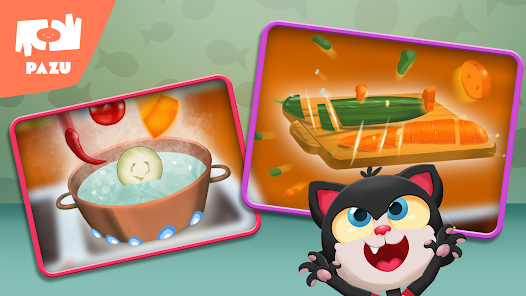 Captura 3 Paw Kitchen Kids Cooking Games android