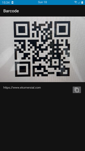 Android application Barcode screenshort