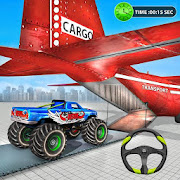 Monster Truck Car Transport Plane Games: Ship Game