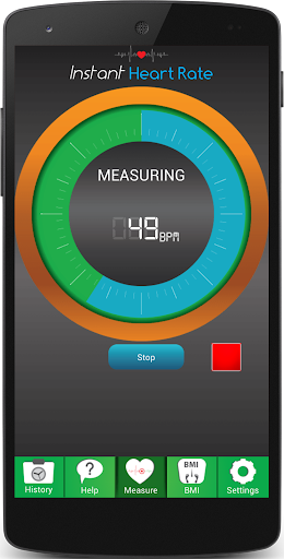 Android application Instant Heart Rate screenshort