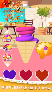 Cone Ice Cream Making Game: Fu