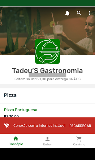 Android application Tadeu’S Gastronomia screenshort