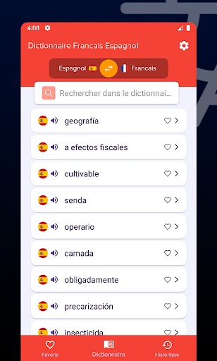 Dictionnaire Francais Espagnol Screen 3
