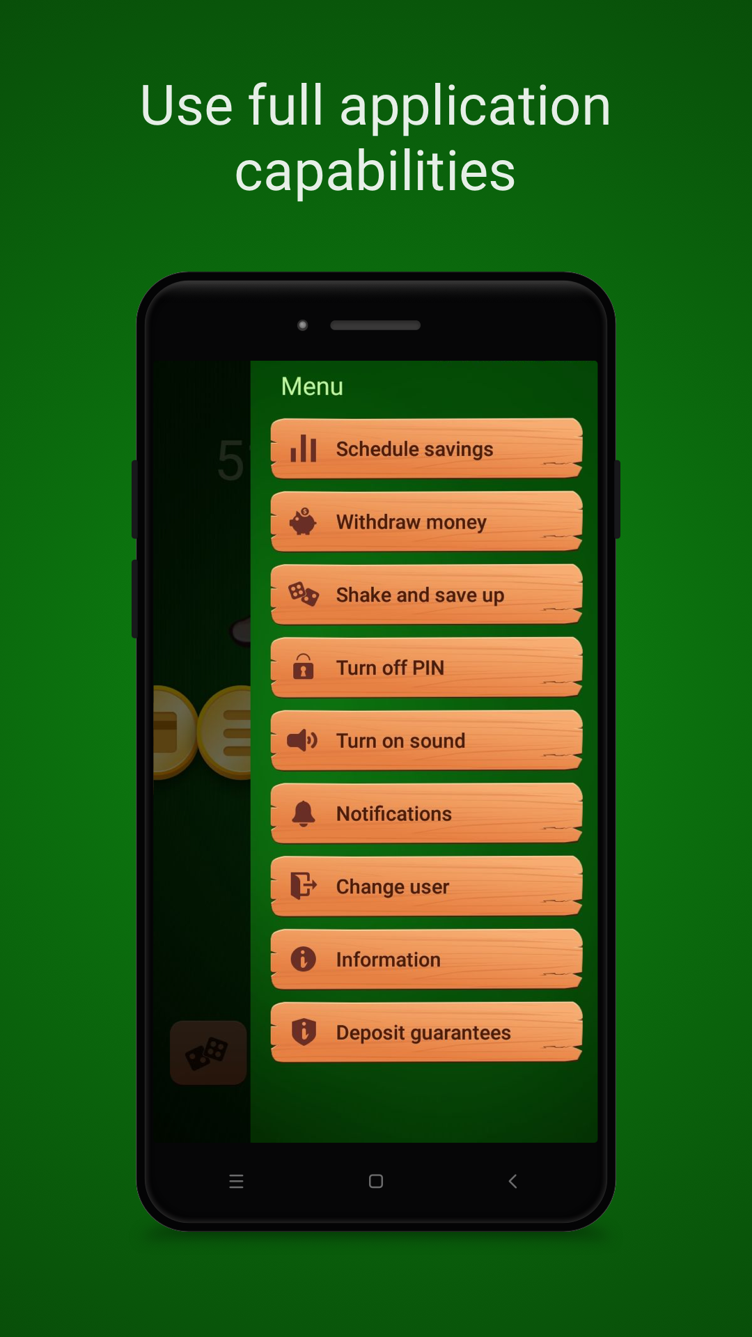 Android application Moneybox screenshort