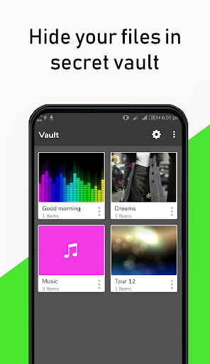 Music Player:Photo Locker Screen 2