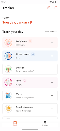 Android application Sizzle - Activity Tracker screenshort